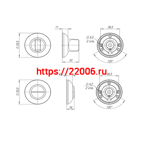 Ручка Punto (Пунто) поворотная BK6.R.ZR54 (BK6 ZR) OB-13 античная бронза фото 3 Ручка Punto (Пунто) поворотная BK6.R.ZR54 (BK6 ZR) OB-13 античная бронза фото 3