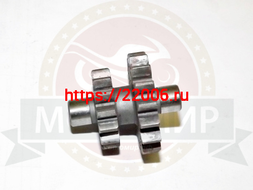 Шестерня эл. стартера двойная CG125, 157FMI  16Z-14Z малый блок ( Хантер125, CrossFire) фото 2