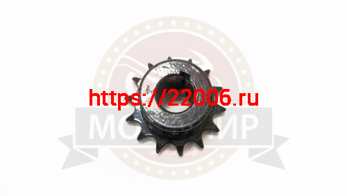 Звезда 14 зуб. (520) цепи, 15.875шаг, на вал d20мм, h28мм, шпонка 6мм, мотобуксировщик Звезда 14 зуб. (520) цепи, 15.875шаг, на вал d20мм, h28мм, шпонка 6мм, мотобуксировщик