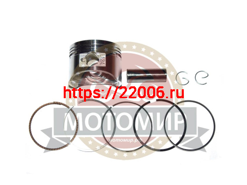 Поршень 54,00 мм 4 такт. 1Р54FMH Шторм. TTR125 см3 (кольца, палец d14мм, стопорн. кольца)