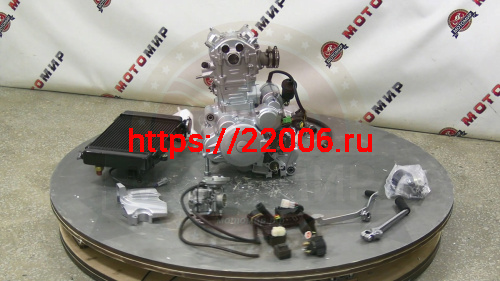 Двигатель 4т. 270 см3 174MN-3, CBS300, ZONGSHEN, 4х клап., эл+кик, жидк. охл. + РАДИАТОР 41399 фото 3 Двигатель 4т. 270 см3 174MN-3, CBS300, ZONGSHEN, 4х клап., эл+кик, жидк. охл. + РАДИАТОР 41399 фото 3