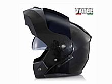 Мотошлем VIRTUE MD-903 трансформер с визором черный карбон темное стекло (XL)