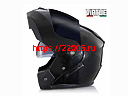 Мотошлем VIRTUE MD-903 трансформер с визором черный карбон темное стекло (XL) Мотошлем VIRTUE MD-903 трансформер с визором черный карбон темное стекло (XL)