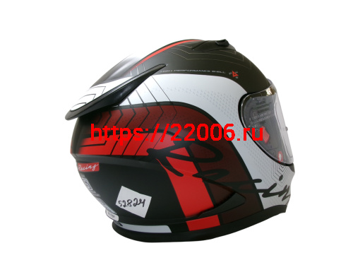 Шлем TVS RACING (Индия) STREET D/V DULL BLACK RED размер XXL, + пинлок в комплекте, очки фото 5 Шлем TVS RACING (Индия) STREET D/V DULL BLACK RED размер XXL, + пинлок в комплекте, очки фото 5