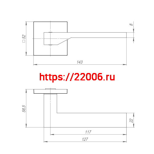 Ручка Ajax (Аякс) раздельная K.JS51.CLEVER BL-24 черный фото 2 Ручка Ajax (Аякс) раздельная K.JS51.CLEVER BL-24 черный фото 2
