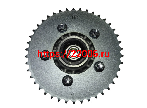 Звезда 42 зуб. (428) цепи, задняя NITRO200  XY200-9 в сборе с основанием  54270123 (НАБОР) фото 2