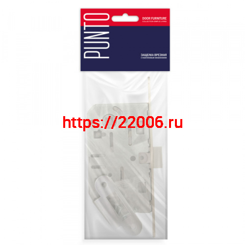 Защелка Punto (Пунто) врезная PL96WC-50 SN (мат.никель) фото 2 Защелка Punto (Пунто) врезная PL96WC-50 SN (мат.никель) фото 2