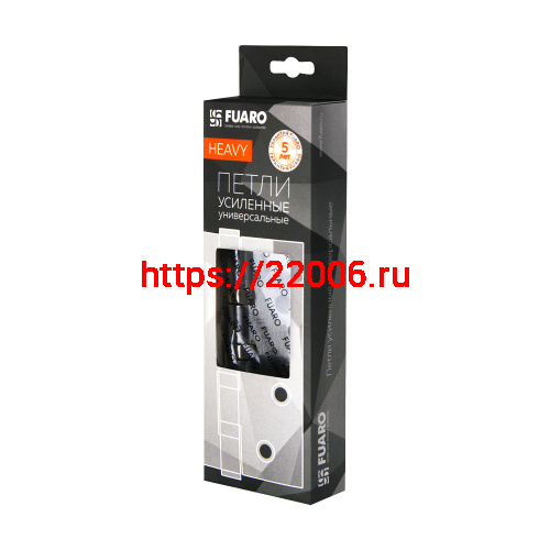 Петля Fuaro (Фуаро) универсальная HEAVY IN4400U SN (матовый никель) 100х75х3 мм фото 2 Петля Fuaro (Фуаро) универсальная HEAVY IN4400U SN (матовый никель) 100х75х3 мм фото 2