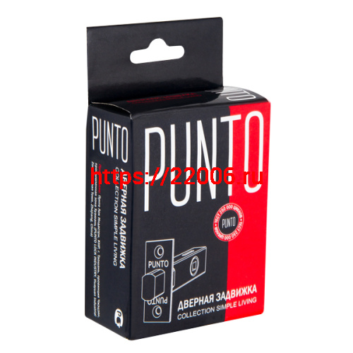 Задвижка Punto (Пунто) врезная METDB-45 (DB-45) BL черный фото 2 Задвижка Punto (Пунто) врезная METDB-45 (DB-45) BL черный фото 2