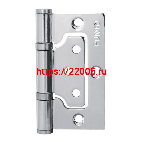 Петля Punto (Пунто) универсальная без врезки IN3200W CP (200-2B 75x2,5) хром Петля Punto (Пунто) универсальная без врезки IN3200W CP (200-2B 75x2,5) хром