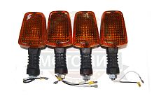 Боковой фонарь (BF-01)  квадратный с лампочками (ТСП) (компл. 4 шт) (Россия)
