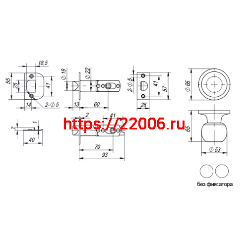 Ручка Punto (Пунто) защелка DK672 AC-PS (6072 AC-P) (без фик.) медь фото 3 Ручка Punto (Пунто) защелка DK672 AC-PS (6072 AC-P) (без фик.) медь фото 3
