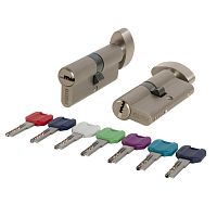 Цилиндровый Punto (Пунто) механизм MaxPro7002Knob90mm(40+10+40) SN никель 7key с вертушкой